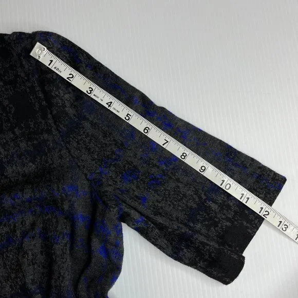 Betsey Johnson‎ Dress Asymmetrical Plaid Knit Career Formal Sheath Sz 12 - Picture 6 of 8